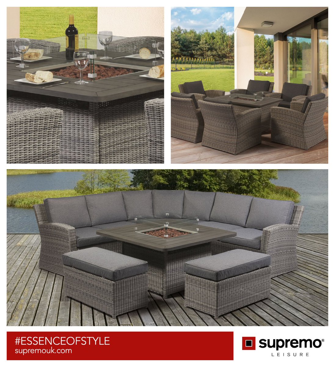 Supremo Garden Furniture : Venice 6 Seater Oval Garden Dining Set