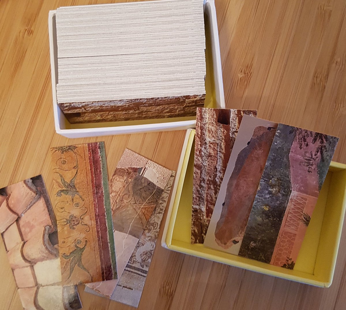 ZoeTomlinson2's tweet photo. So overjoyed with my new business cards. #romanplaster #cbm #brick #mosaic thank you to @MOO https://t.co/zAn6ov4Kh0