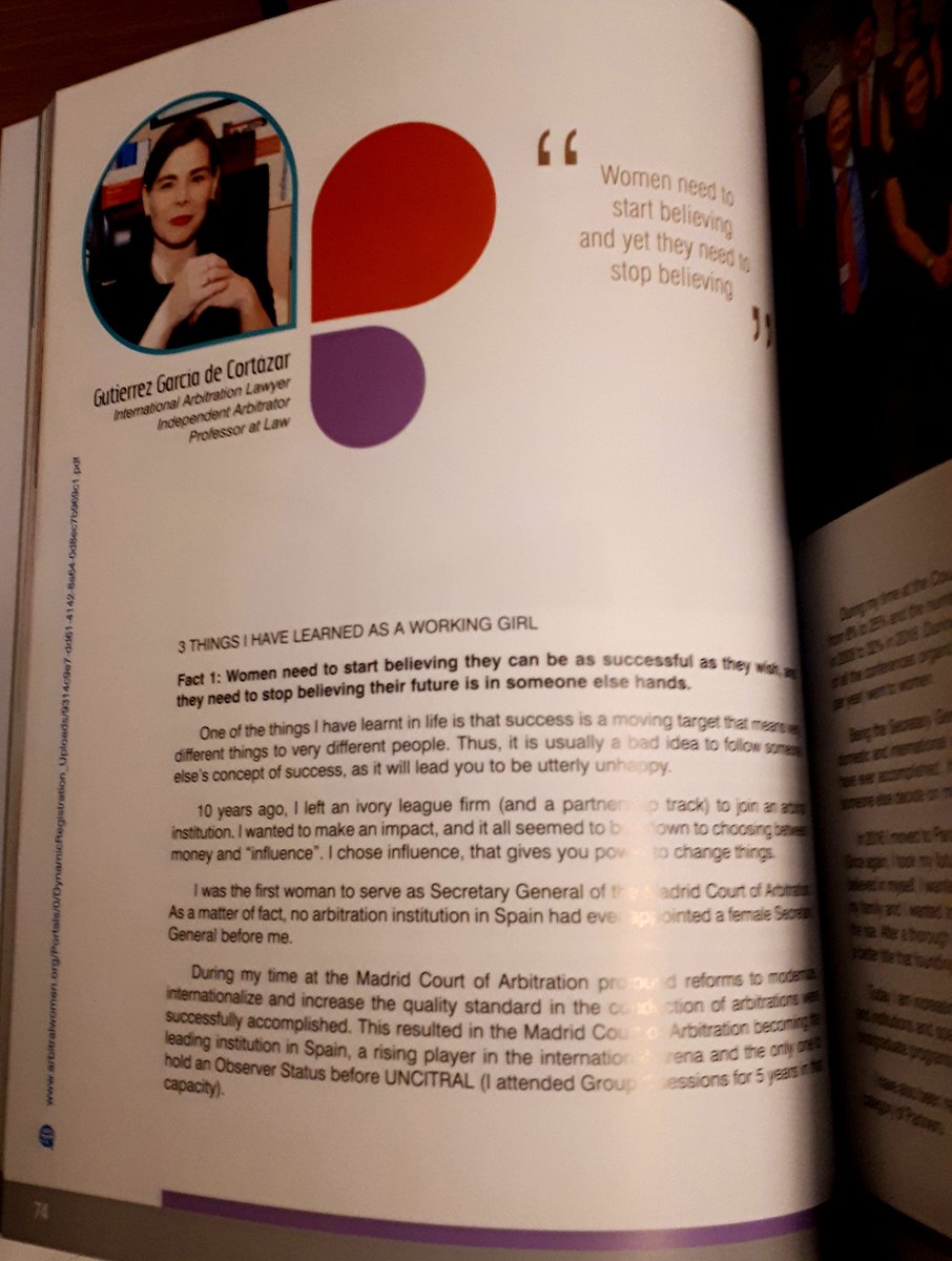 ArbitralEGG's tweet photo. Agradecida y emocionada de haber sido incluida en la segunda edición del libro "Women Pioneer in Dispute Resolution". @ArbitralWomen #mujerespioneras @CEA_Arbitraje https://t.co/Va48PZcbgf