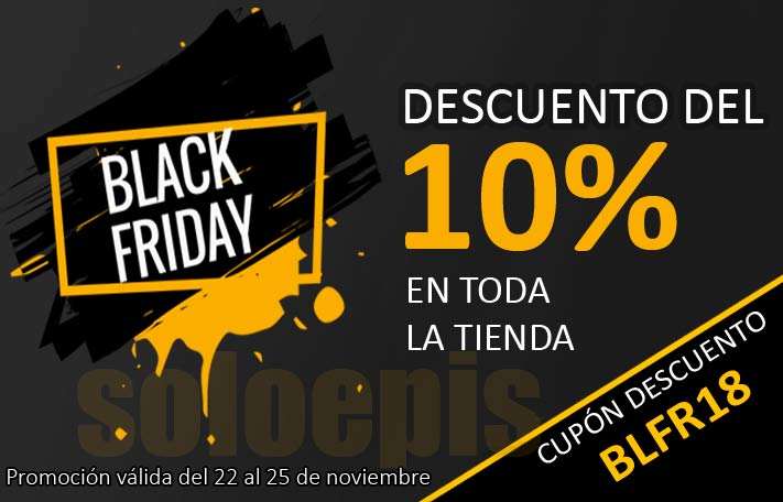 Hasta el 25 de noviembre, tenéis un 10% DE DESCUENTO por el #BlackFriday en toda la tienda. Más info en : soloepis.com