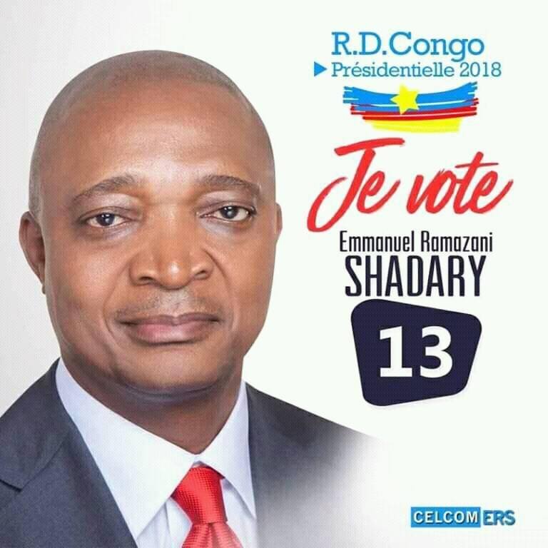 #Rdc pour un meilleur avenir de la #RDC je vote pour @EmmanuelShadary #CoupSurCoup un digne fils du pays #N13 @soniarolley @Kiwa175950481 @sindika_dokolo @MikaSakombi @PaulramazaniJba @AmbHenriMova @moise_katumbi @JeanClaudeMwewa @PatrickNkanga2 @kizitongoyi