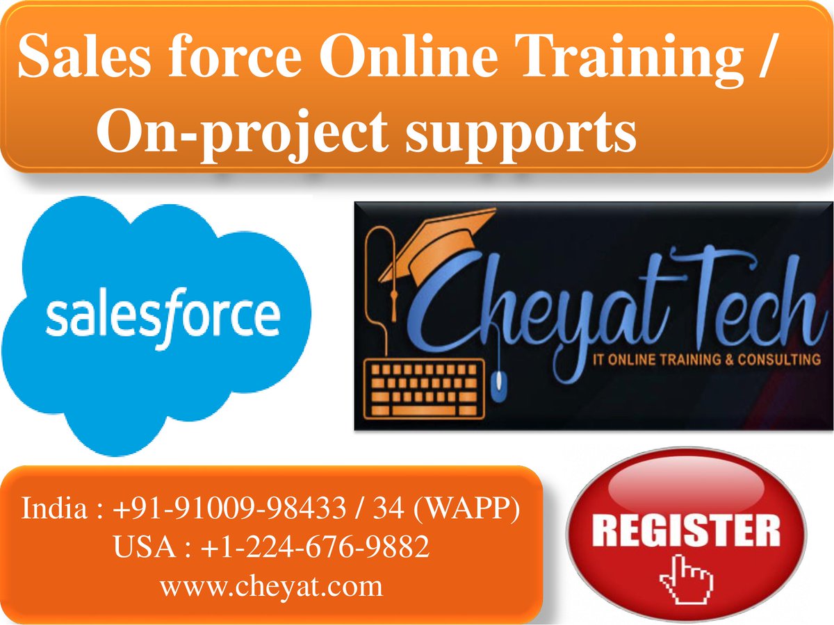Cheyat_Tech's tweet image. Salesforce Admin / Dev Online Training by Cheyat Tech 

Course Content : cheyat.com/salesforce-onl…

For more info contact us : Trainings@cheyat.com
India : +91-9100998433 / 34 (WAPP) 
USA  : +1-224-676-9882 

#SalesforceOnlineTraining #CheyatTechnologies