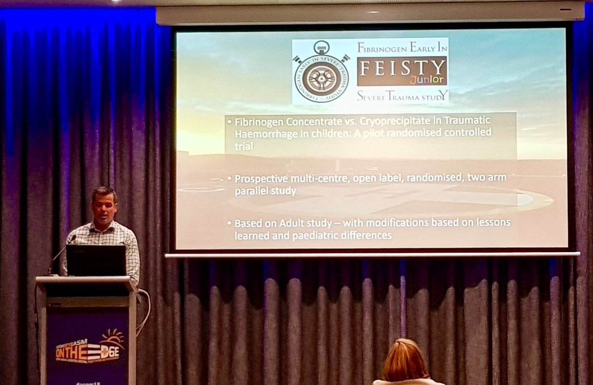 emfresearch's tweet image. A better way to stop #haemorrhaging in #children? @FEISTY_RCT Jn trial will find out. #ACEM18 #EMFgrant @GC_Health @qldhealthnews