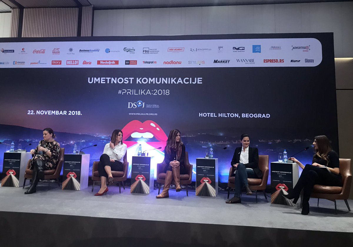 Direct_Media_'s tweet photo. Milica Marković Corporate Communications Manager Direct Media na konferenciji #PRilika2018, primerima inovacija otvara panel “Uloga komunikacija u predstavljanju inovativnih projekata”. #communications #inovations #ethicsincommunication #nonverbalcommunication #transformation https://t.co/M3S2Vw6DGB