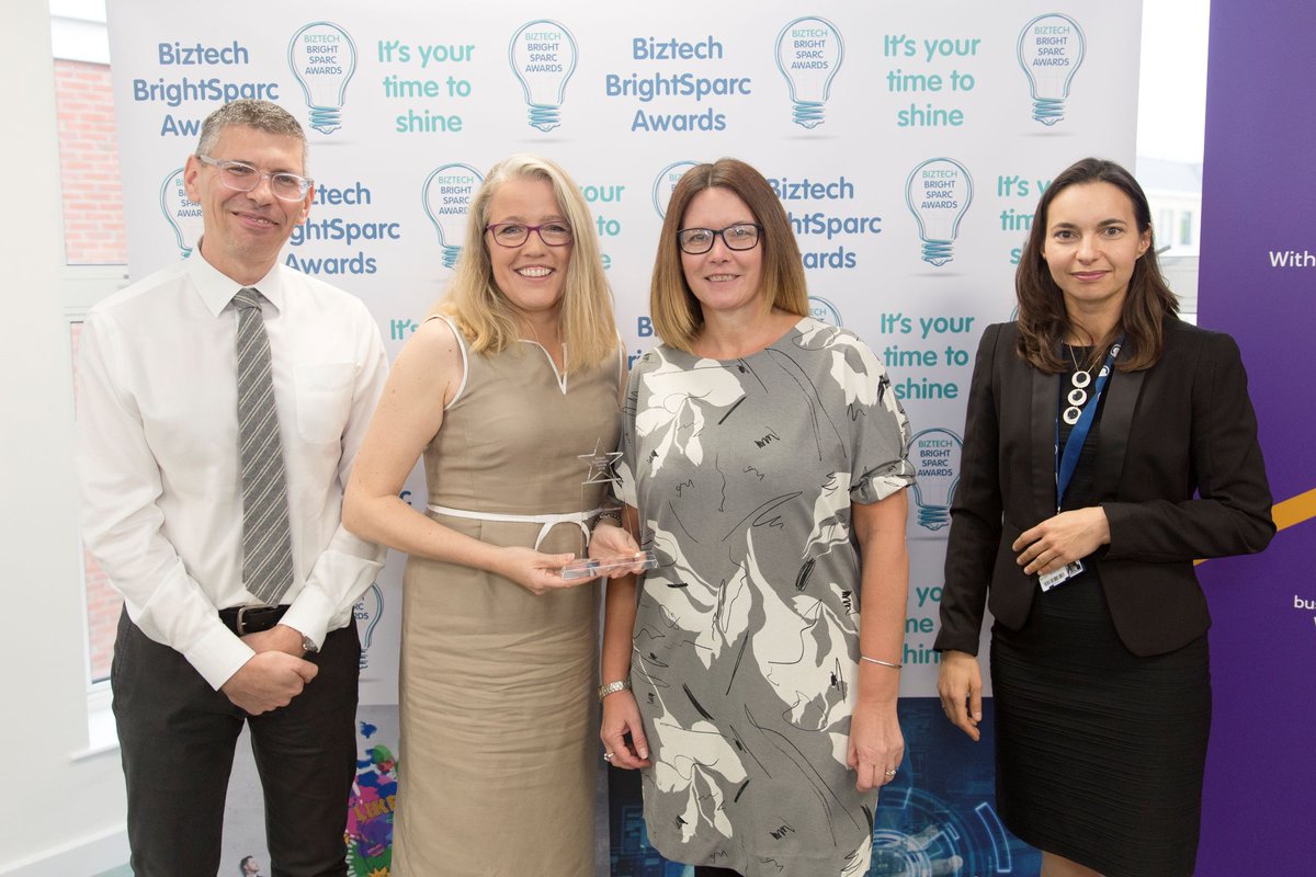 The <a href="/CityLabsProject/">CityLabs</a> Innovation award for Milton Keynes went to <a href="/LivingWell_UK/">Living Well at Home</a> - more about the #BrightSparc Awards here:  buff.ly/2BrPeg5 #BiztechEvents