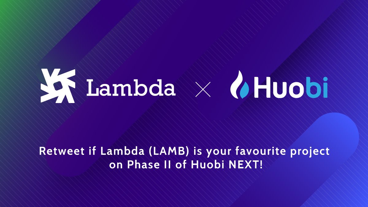 HTX_Global's tweet photo. .@Lambdaim is a blockchain infrastructure project which provides DApp support, data storage capabilities, and fulfills services such as multi-chain data co-storage. RETWEET if this is your favorite token in Phase II of #HuobiNEXT voting! #LAMB https://t.co/WPTSXHVVBv