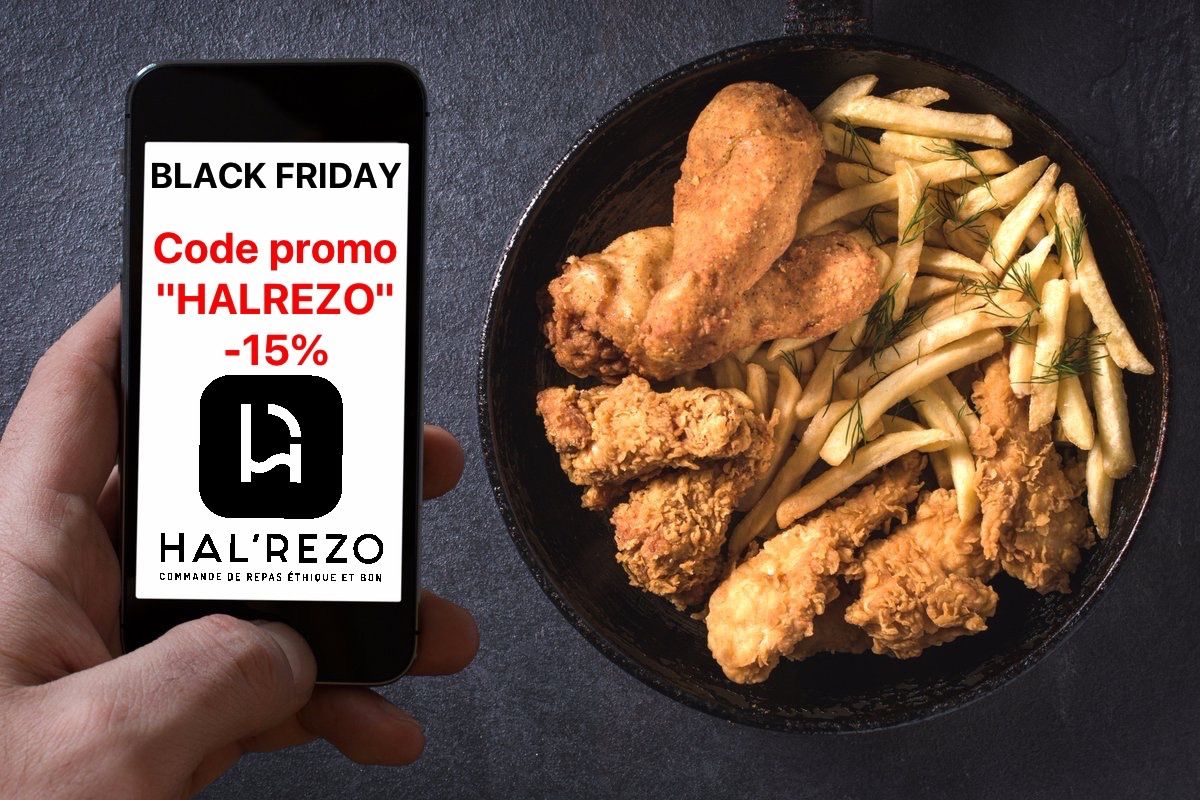 BLACK FRIDAY*: -15% avec le code promo "HALREZO"
*Offre valable sur toutes commandes en livraison et à emporter 🤳🏽
📲: halrezo.com ==> commande, réservation et livraison de repas halal
#halrezo #restaurant #halal #restohalal #halalfood #muslims #blackfriday #promo