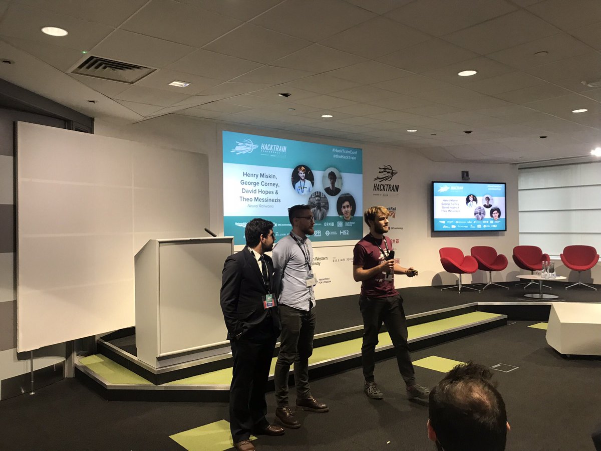 hackpartners's tweet image. Next up we have Neural Railworks, who l will be presenting their concept from #HackTrain5 on how to improve GPS smoothing for @networkrail #HackTrainConf