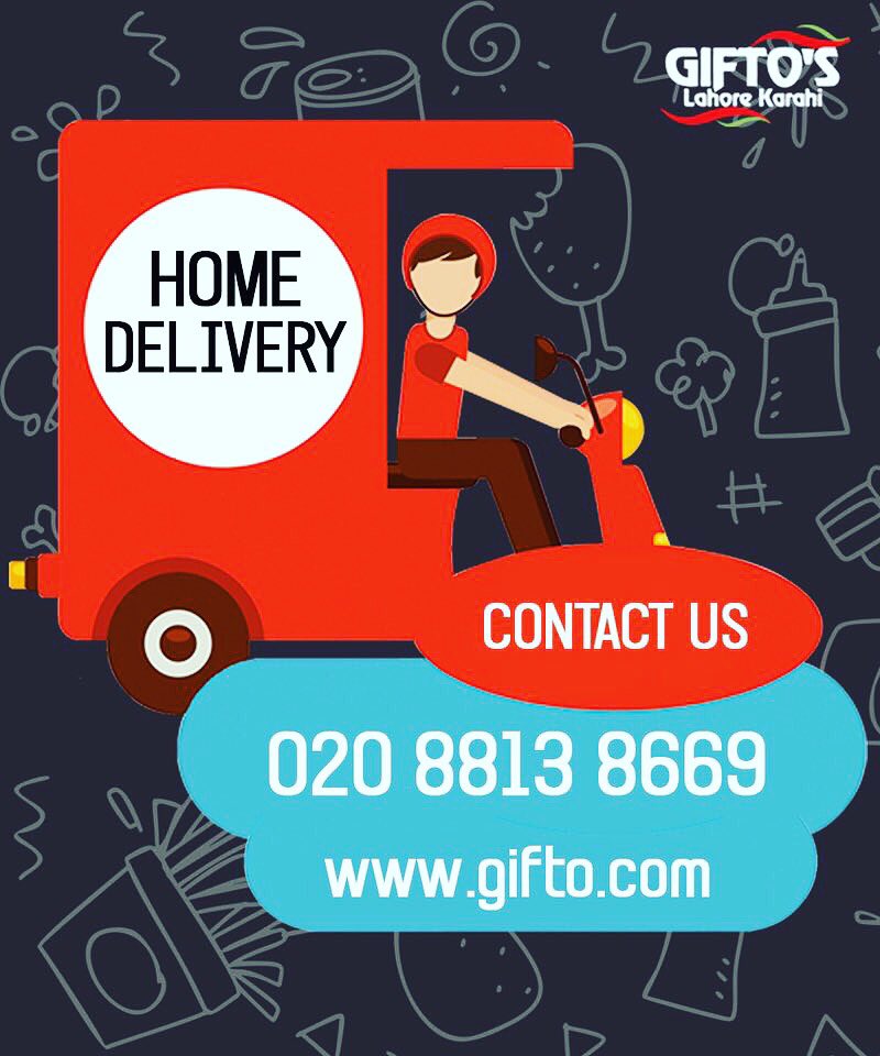 Enjoy our delicious food, right at your place and that too with a special 10% discount.   Place your online orders at gifto.com
Don't forget to add promo code AGIFTO to avail our exclusive online discount.
#homedelivery #giftossouthall #pakistanirestaurant