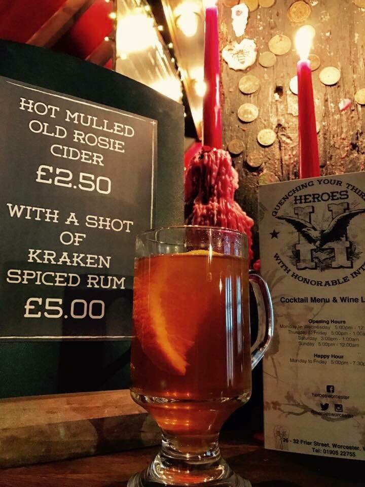 Heroes Bar (@heroesworcester) on Twitter photo Its chilly outside so why not cosy up with some homemade hot mulled <a href="/WestonsOldRosie/">Old Rosie</a> cider, add a shot of <a href="/KrakenRumUK/">Kraken Rum UK</a> to really warm your cockles. #mulledcider #homemade @FriarStWorcs <a href="/worcslife/">Worcestershire Life</a> <a href="/WorcsNOW/">Worcestershire NOW</a> Its chilly outside so why not cosy up with some homemade hot mulled <a href="/WestonsOldRosie/">Old Rosie</a> cider, add a shot of <a href="/KrakenRumUK/">Kraken Rum UK</a> to really warm your cockles. #mulledcider #homemade @FriarStWorcs <a href="/worcslife/">Worcestershire Life</a> <a href="/WorcsNOW/">Worcestershire NOW</a>