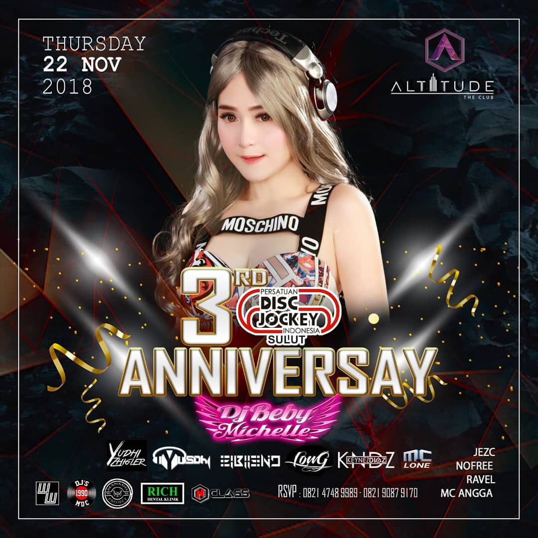 Yusdhi123's tweet photo. ALTITUDE THE CLUB &amp; PDJI SULUT,
Present :   3rd Anniversary                                 PDJI SULUT https://t.co/xvVvZ0X9mp
