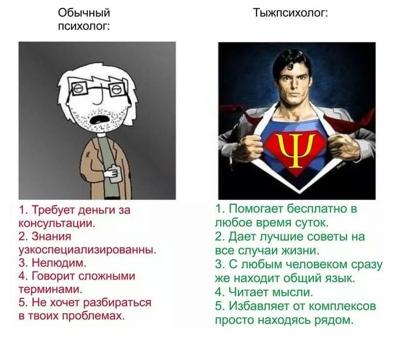 Смешные советы психолога в картинках