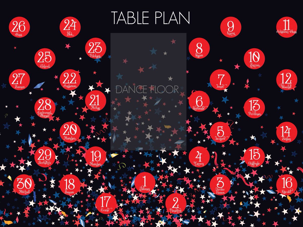 Reigateball's tweet image. Sneak Peak Alert!! 
Here's the seating plan for the Ball on Saturday night - see if you're a dance floor lurker or dance floor shirker!