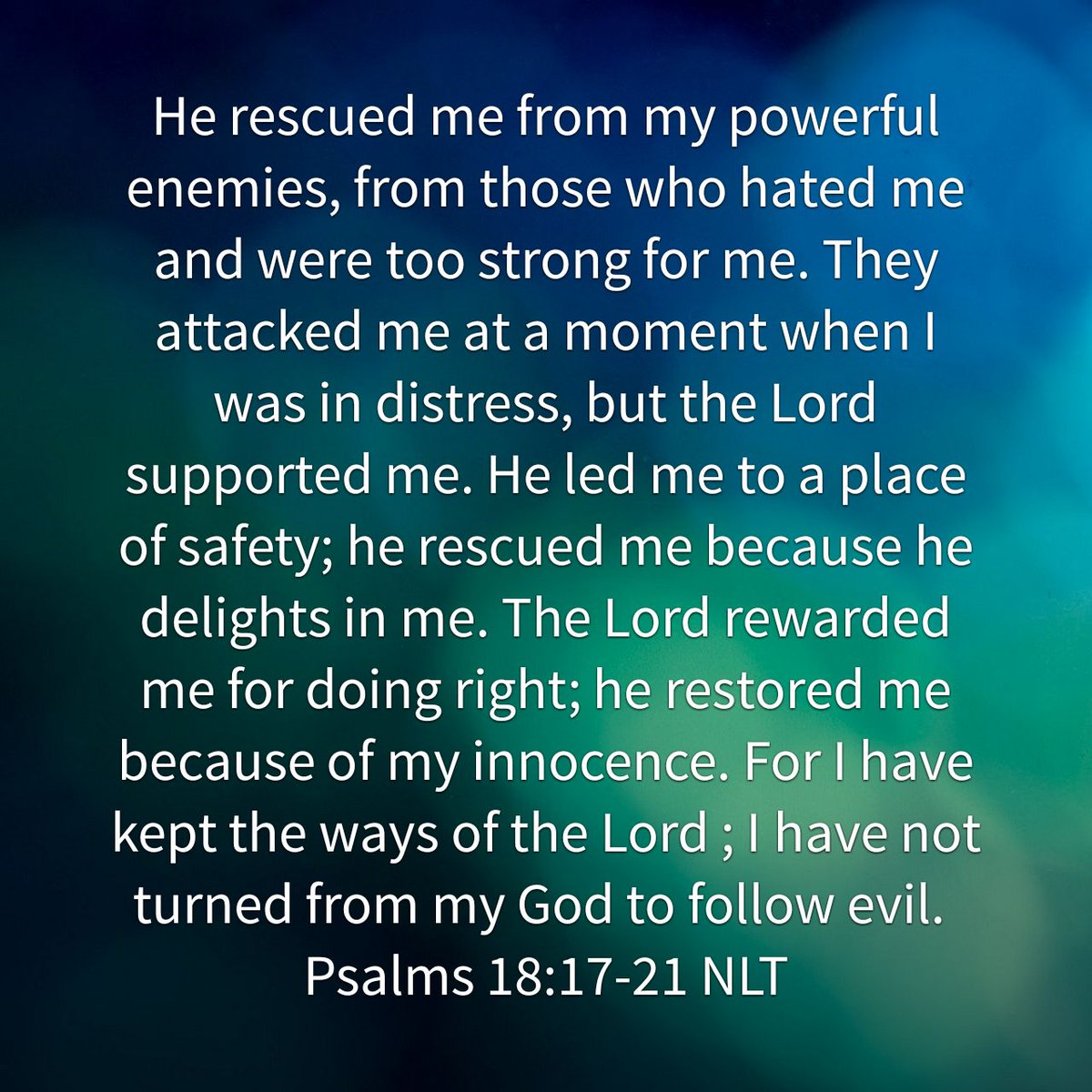 elder_eureka's tweet photo. Even though situations and people have come against you, The Lord will rescue &amp; restore!
Why? Because you did it God's way. He will reward you for your innocence. 
#restfromyourenemies https://t.co/9mMPU6ONso