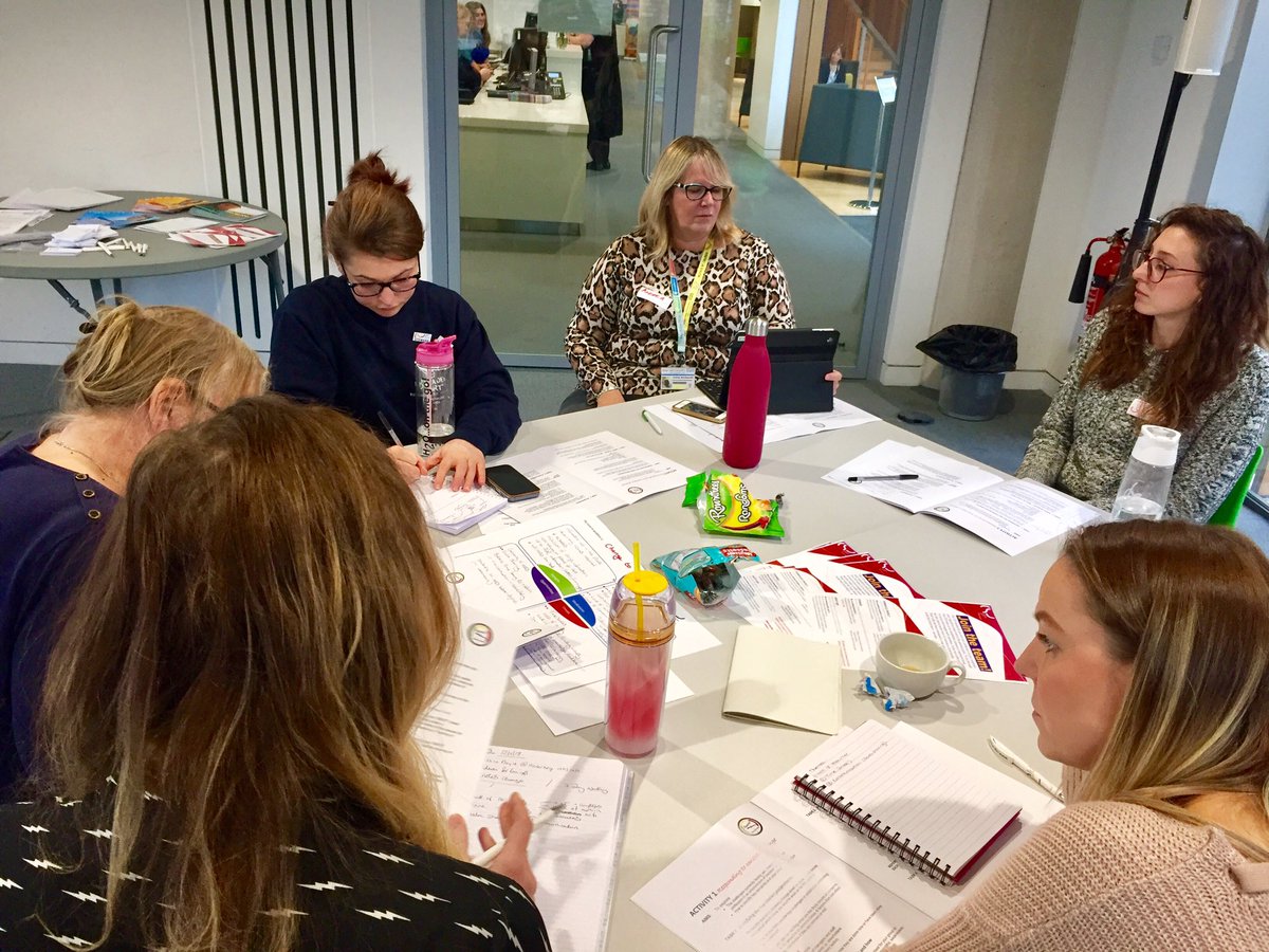 <a href="/thecsp/">Chartered Society of Physiotherapy (CSP)</a> stewards and safety reps working together today <a href="/AlderHey/">🏥 Alder Hey 💙</a> to help support our members "Dealing with Constant Change" with colleagues from @AintreeHospital