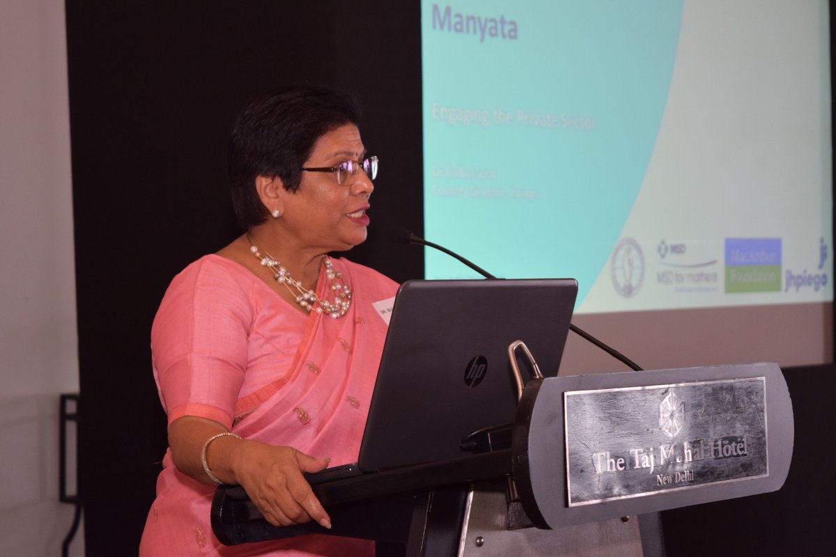 .<a href="/Jhpiego/">Jhpiego</a> spoke of ASMAN &amp; Manyata, effectively driving the use of evidence-based best practices through use of IT to reduce early maternal &amp; newborn mortality in public sector &amp; improving care standards in private sector, respectively #ManyataForMothers #EndMaternalMortality