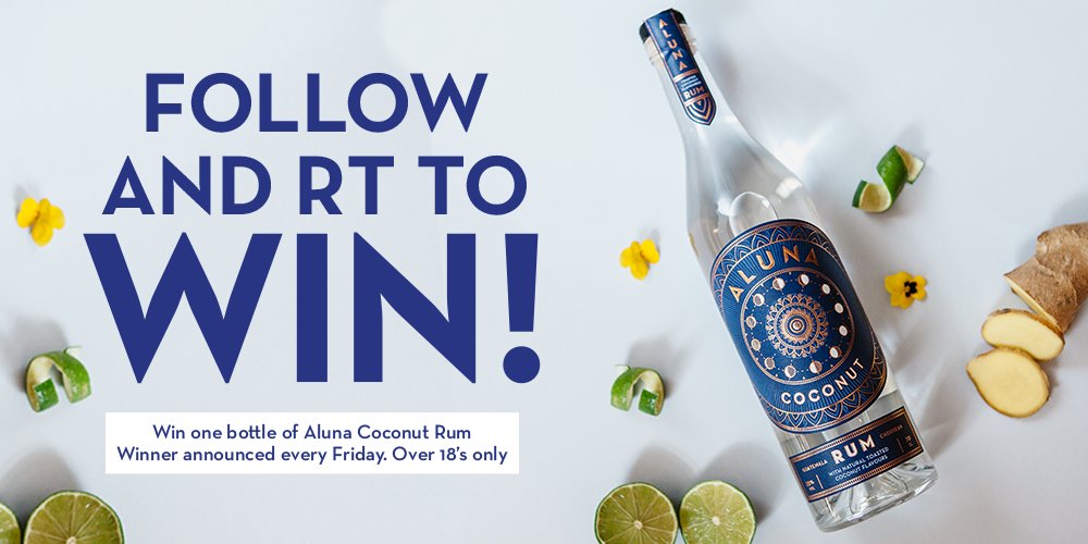 alunacoconut's tweet image. Behold! We have rum. Who wants some? For your chance to bag a bottle please Follow and RT and we just might pick you #AlunaCoconut #Win