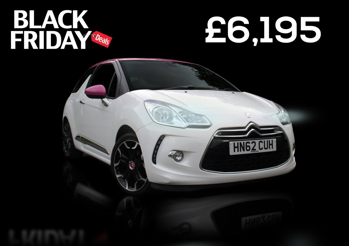 Black Friday deal no. 2! 2012 Citroen DS3 1.6 down to £6,195 💥 Call us today to arrange a finance deal for you! #cmt #cmtcarsupermarket #BlackFriday #BlackFridayDeals
