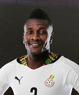 Happy birthday to ASAMOAH GYan black stars captain aka baby jet 