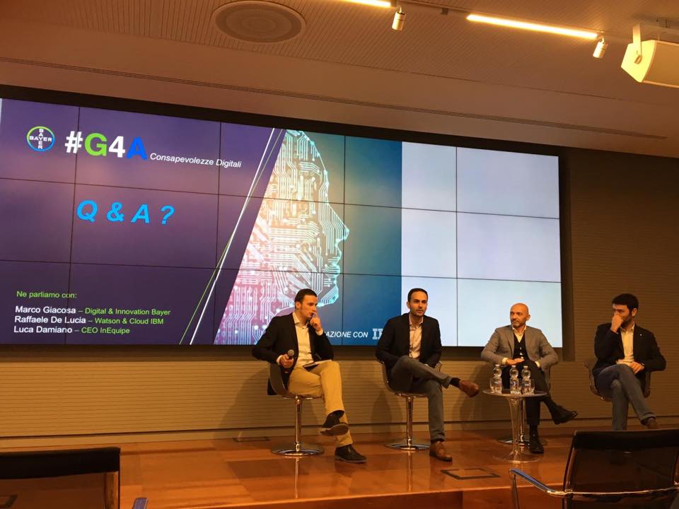 InEquipe's tweet image. “Artificiale ma non troppo”.
Alcuni scatti dell’evento con @BayerItalia e @IBM per #G4A!
@IBMWatsonHealth @G4A_Italy