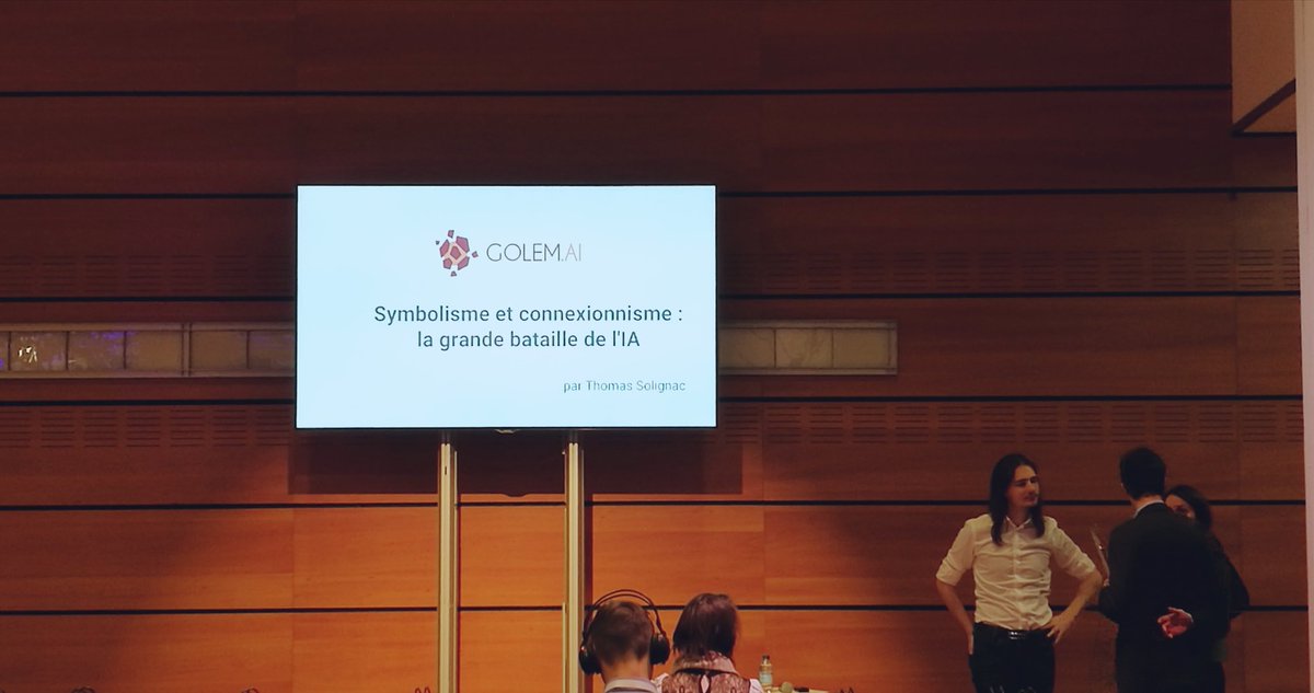 miralia_ai's tweet photo. Nous sommes aujourd'hui au salon #DataJob2018 ! @ThomasSolignac intervient aujourd'hui sur le sujet suivant "Symbolisme et Connexionnisme : la grande bataille de l'#IA" ! N'hésitez pas à venir nous voir #AI #NLP #NLU https://t.co/8sApb4NNGC