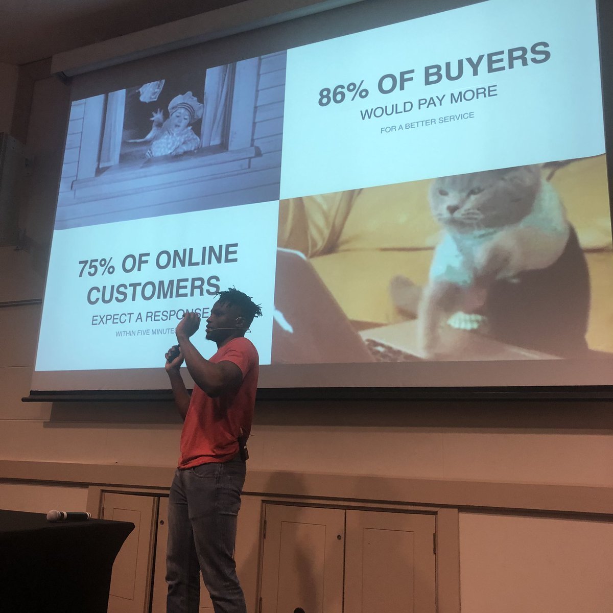 chantallailvaux's tweet photo. @ux_anonymous great talk! Thank you for sharing #UXCpt18 https://t.co/Y9FrwUJLRg