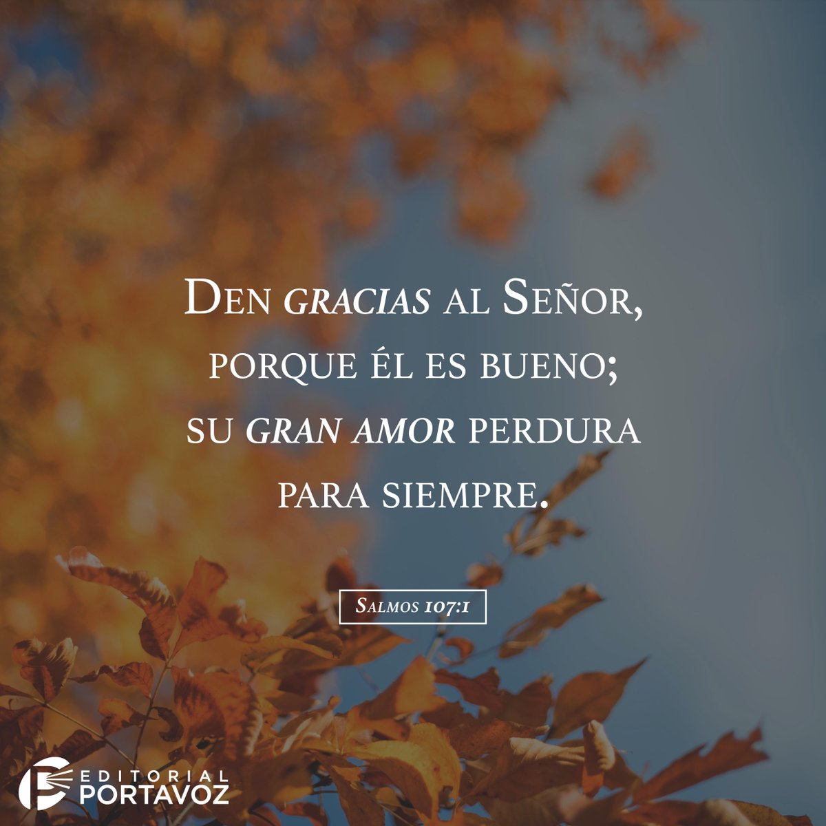 Editorial Portavoz Gracias Dios Por Tu Amor Y Todas Tus Bendiciones Agradecimiento Amor Dios