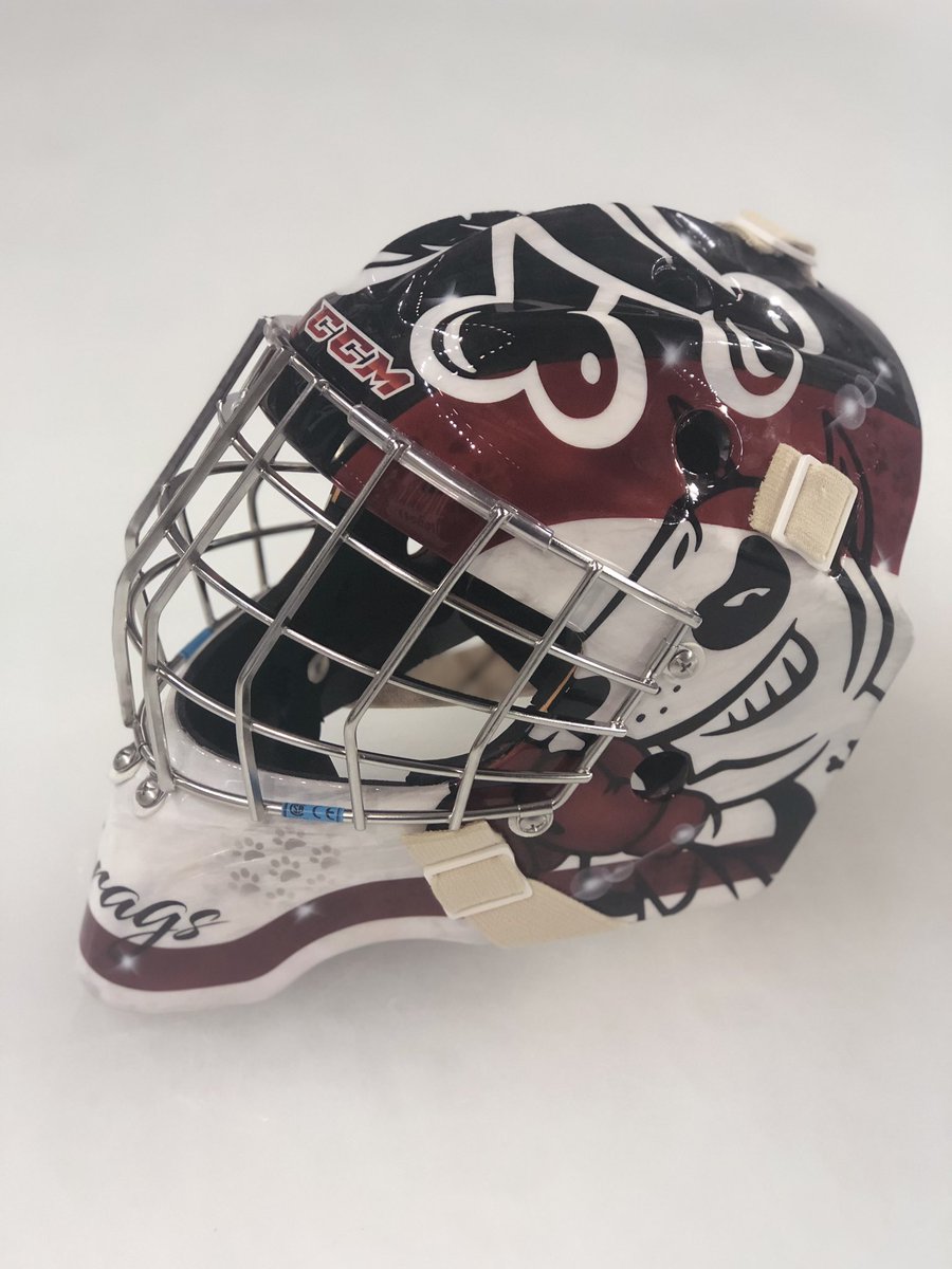 OHLIceDogs's tweet photo. Sbrags’ new mask 👌 https://t.co/NNtlqIhNw5