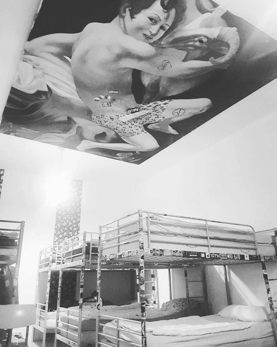 Erotic sleeping quarters tonight. His eyes follow you to bed.