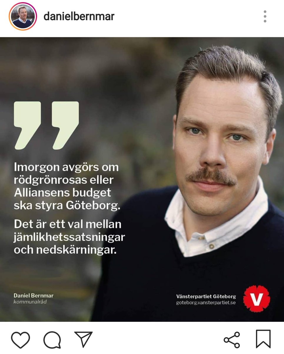 rubenmalmstrom's tweet photo. @johansvensson82 @simonandersso_n Men om det rödgrönrosa budgeten hade ställts mot alliansens så skulle S - med era egna ord - välja nedskärningar om de inte röstar på er budget. Ska jag tolka det som att ni valde nedskärningar? https://t.co/vXZmn69KdZ