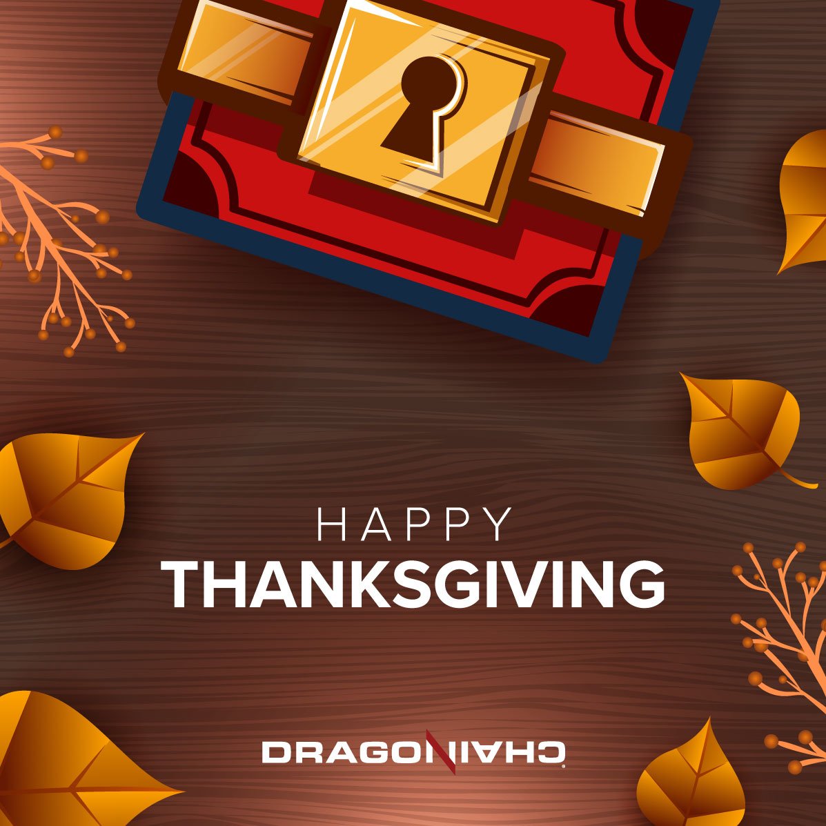 dragonchain's tweet image. Happy #Thanksgiving from all of us at Dragonchain!
