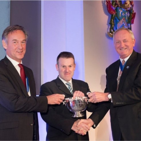 Awards official photograph myself with Master Pliasterer Timothy Cooke OBE and the other gentleman is the Lord mayor of London Peter Estlin. Great awards Ceremony.
