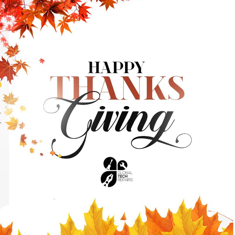 Globaltechrep's tweet image. Eat, drink and be thankful. Happy Thanksgiving from the family of Global Tech Repairs!
#GlobalTechRepairs #EmergencyAssistance #Service #Appliances #Repairs #Maintenance #ApplianceMaintenance #Miami #Holiday #ThanksgivingDay #HappyDay