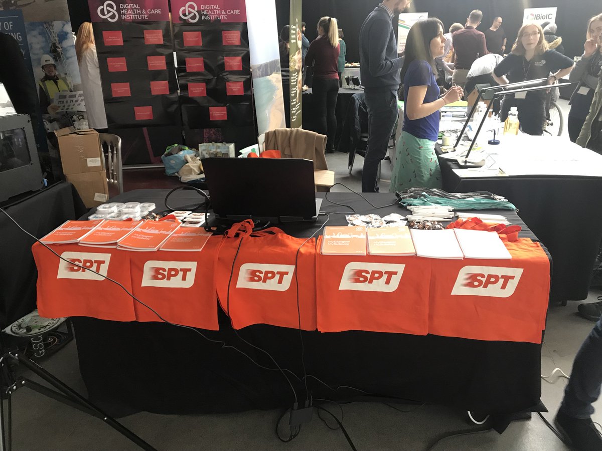 WeareSPT's tweet photo. SPT attending #STEMFest2018 with our virtual new train proving very popular! Excellent event at Glasgow Science Centre with @STEMglasgow explaining all about the exciting times ahead #SubwayModernisation and careers available with SPT https://t.co/MS3XEbWVJm