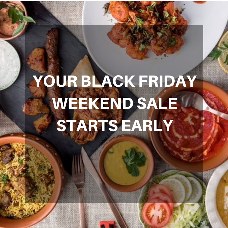 K2ofWimbledon's tweet photo. ⚡️ YOUR BLACK FRIDAY WEEKEND SALE STARTS EARLY AT K2 INDIAN TAKEAWAY⚡️ Free Appetiser or Dessert on orders over £20 (no code needed, discount applied automatically at checkout) #wimbledon #wandsworth #tooting #fulham #balham blackfriday > https://t.co/7lej10p1Nz We Deliver 🚗 https://t.co/2gupEu4FLY