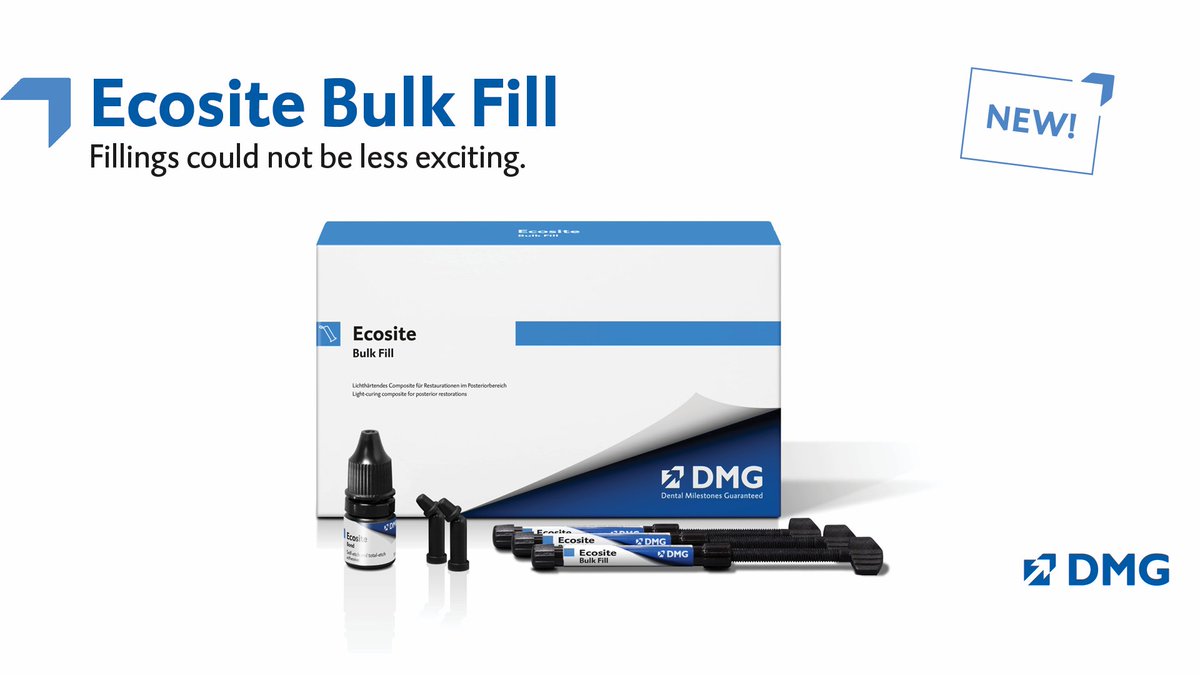 DPR_Magazine's tweet photo. [SPONSORED] Did you know that the New Ecosite Bulk Fill releases fluoride and does not stick to instruments? #dmgamerica #EcositeBulkFill Lear more here: https://t.co/ar1hWIHSrh https://t.co/46F2ln3JjL
