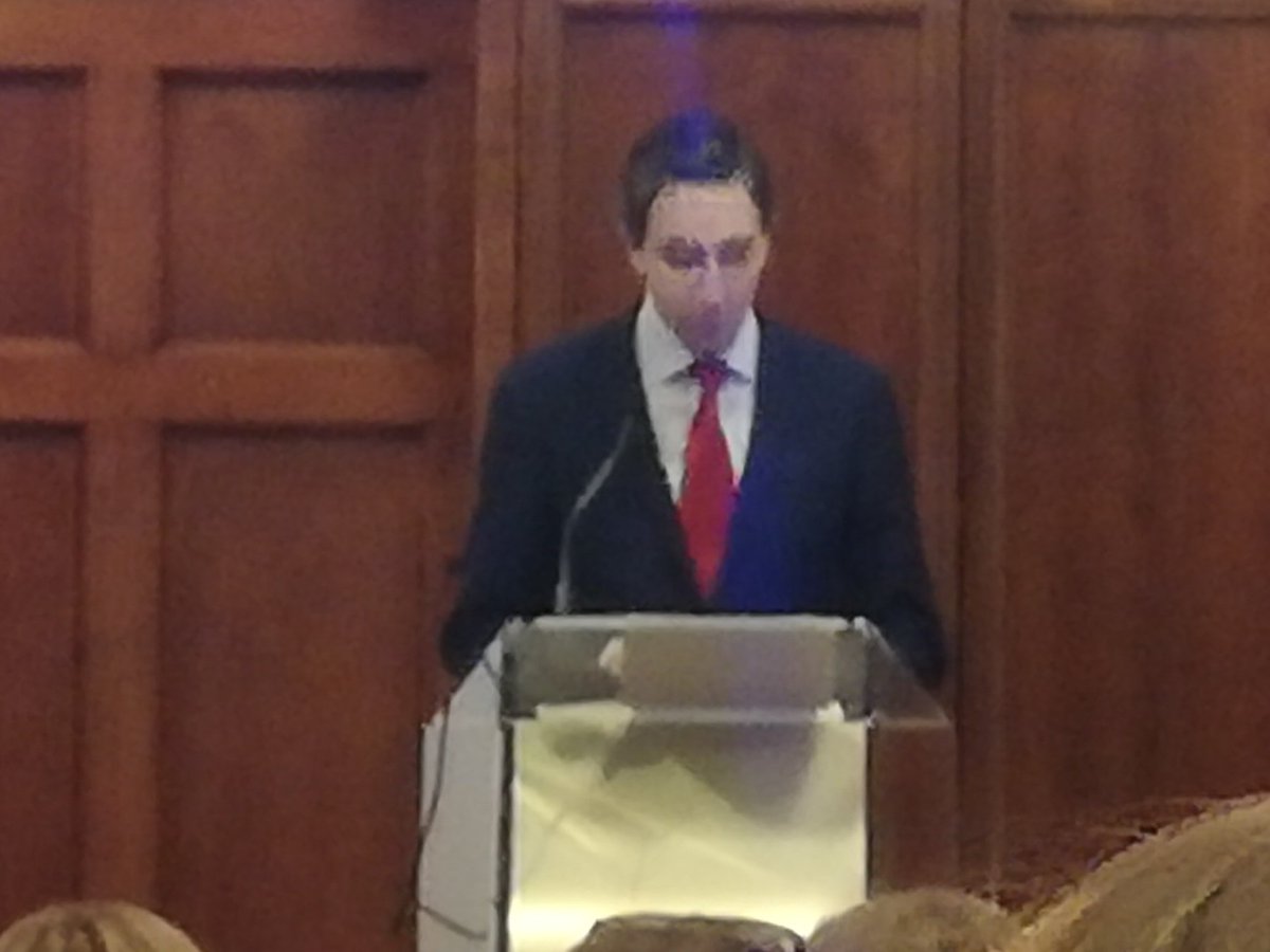 Closing address by <a href="/SimonHarrisTD/">Simon Harris TD</a> soon to become a father himself excols the care of Domino midwives both his wife and he have chosen. The minister stressed the absolute need to make the #matstrategy a reality. #midwivesmakeadifference 
#NMBI100years