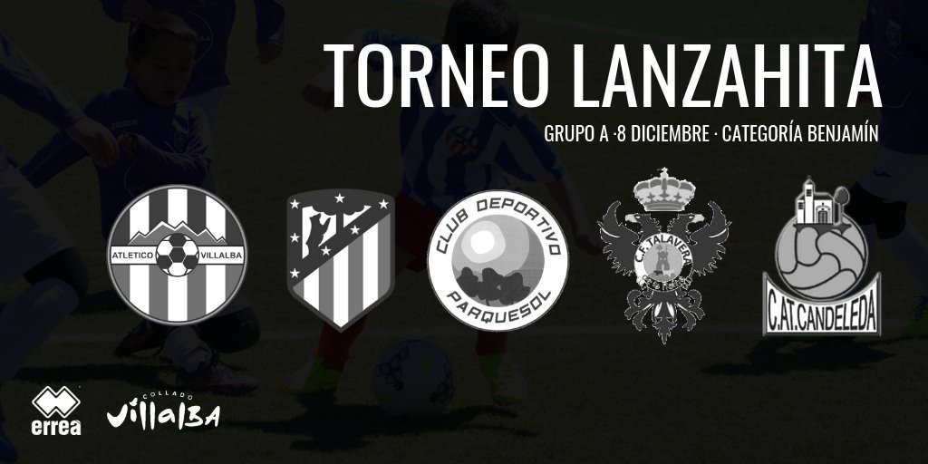 atvillalba's tweet photo. TORNEOS ATV | #TorneoLanzahita
@i_torneo Grupo A Benjamín A:
@atvillalba - @canteratletica - @CDParquesol - @CFTalavera_ - @AtCandeledaWEB #TorneosATV https://t.co/08zhUfOSMT