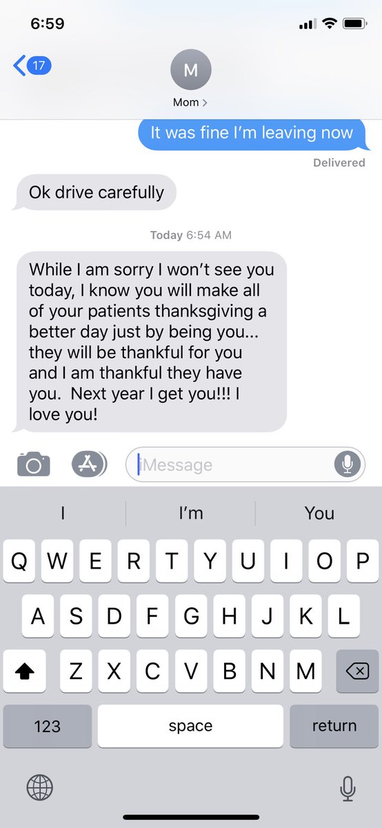 karaskehen's tweet photo. Feeling extra thankful for a job that I love so much and the patients I get to care for today and everyday. Grateful to have a family that understands my crazy schedule. #HappyThanksgiving 🦃❤️ https://t.co/nfjgs51XQ1