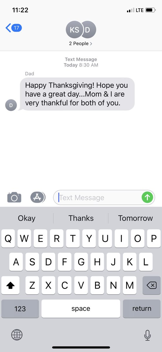 karaskehen's tweet photo. Feeling extra thankful for a job that I love so much and the patients I get to care for today and everyday. Grateful to have a family that understands my crazy schedule. #HappyThanksgiving 🦃❤️ https://t.co/nfjgs51XQ1
