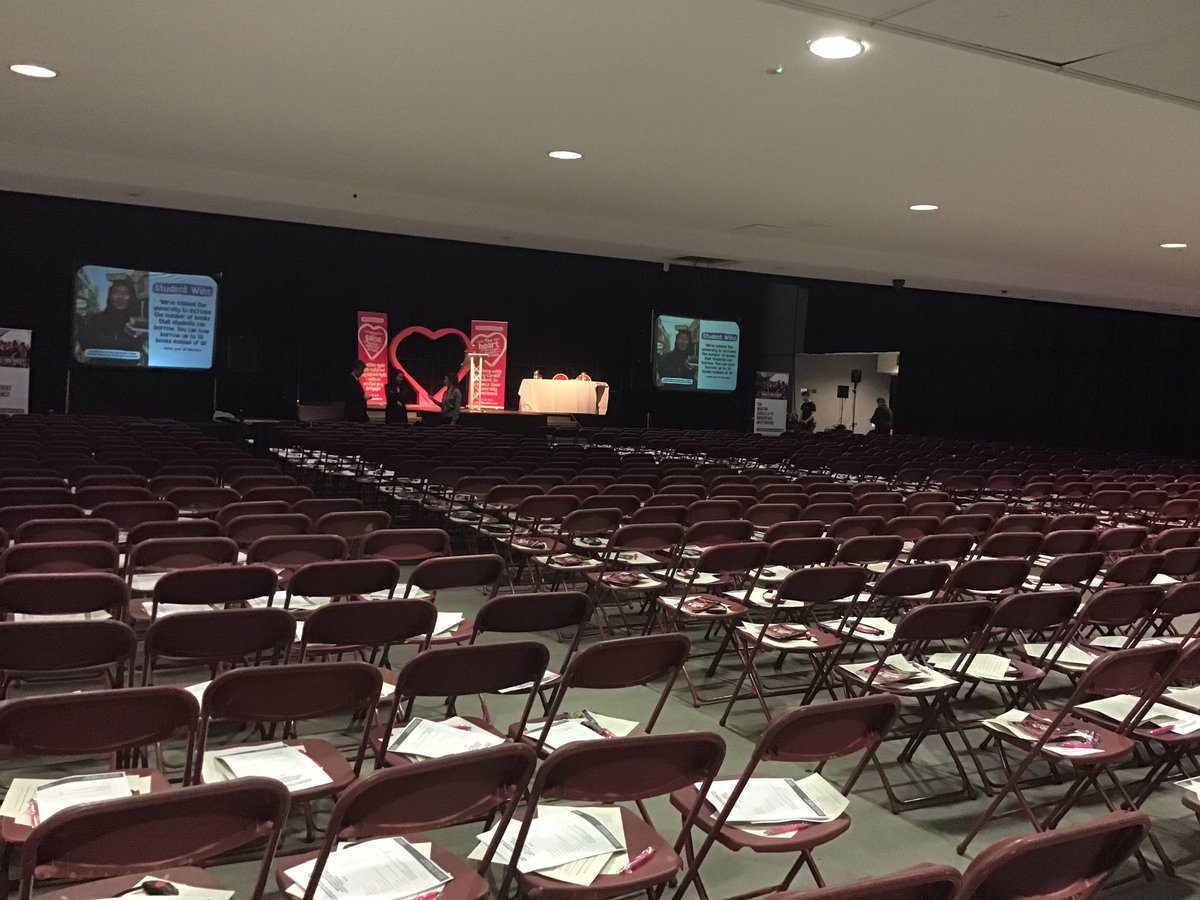 Stage is set for tonight’s AGM ! #gettingexcited #CardiffAGM18