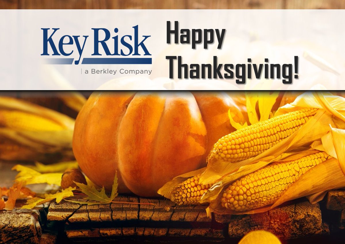 KeyRiskWorkComp's tweet photo. Happy Thanksgiving from Key Risk! We would like to thank all of our Agents and Clients for allowing us to support your business! #ThankYou #Thanksgiving #WorkComp #KeyRisk https://t.co/5fpg1r6yPW