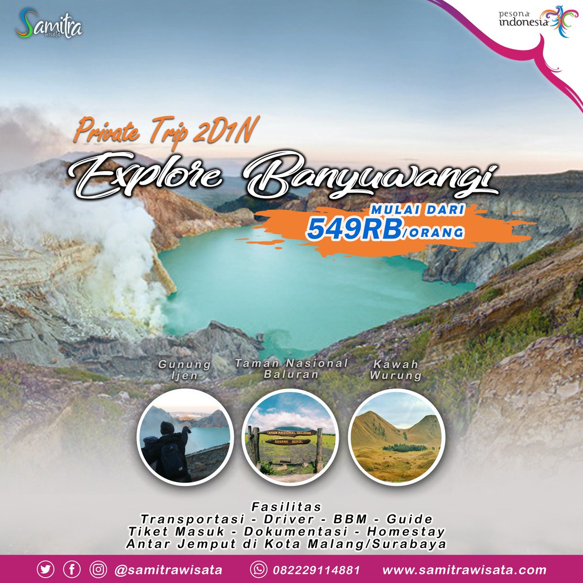 SamitraWisata's tweet photo. #banyuwangi #kawahijen #baluran https://t.co/5Xp9ZS3tZo … https://t.co/PkWGsPgOwf