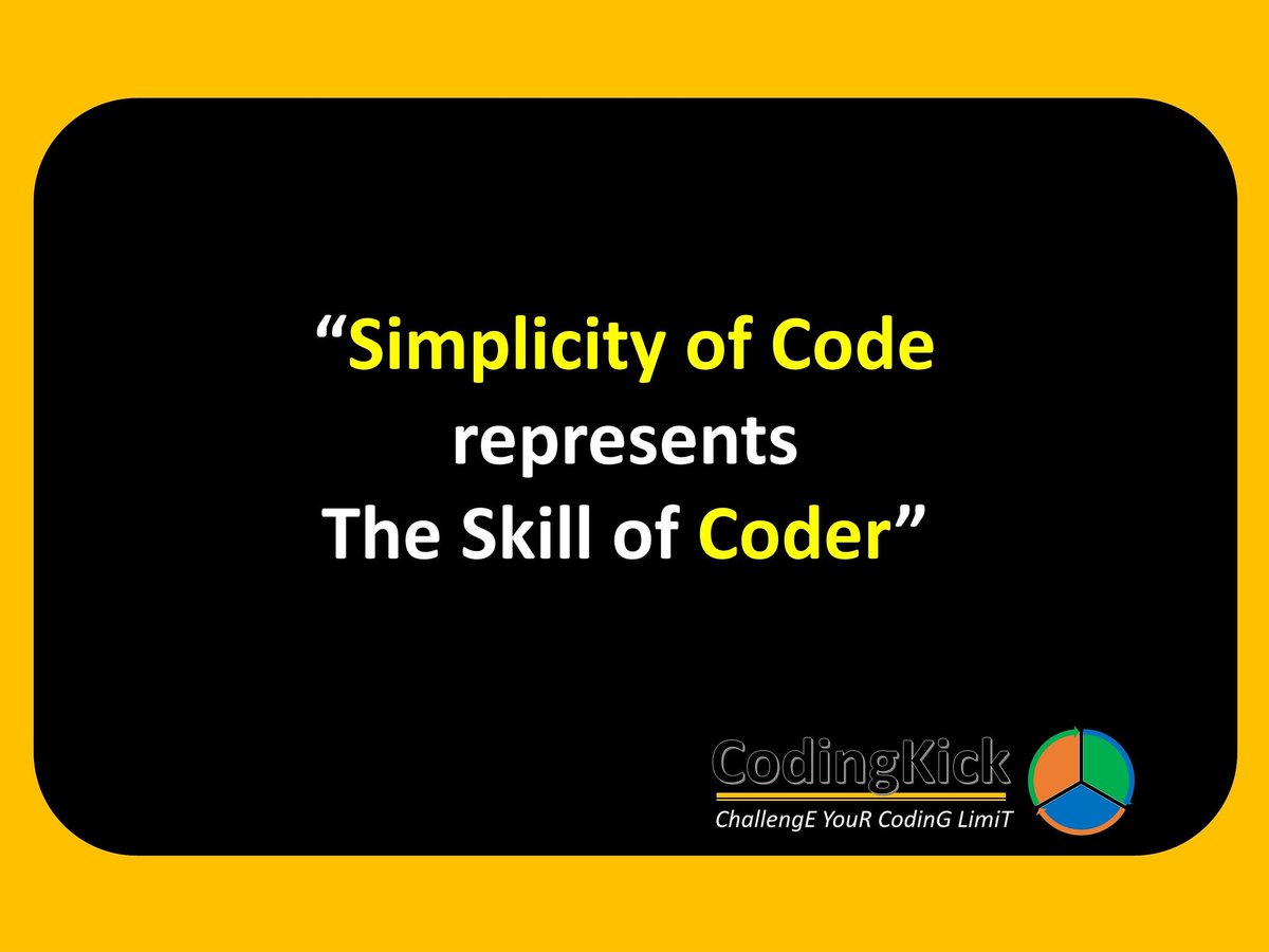 CodingKick's tweet image. #codingkick #codelover #programming