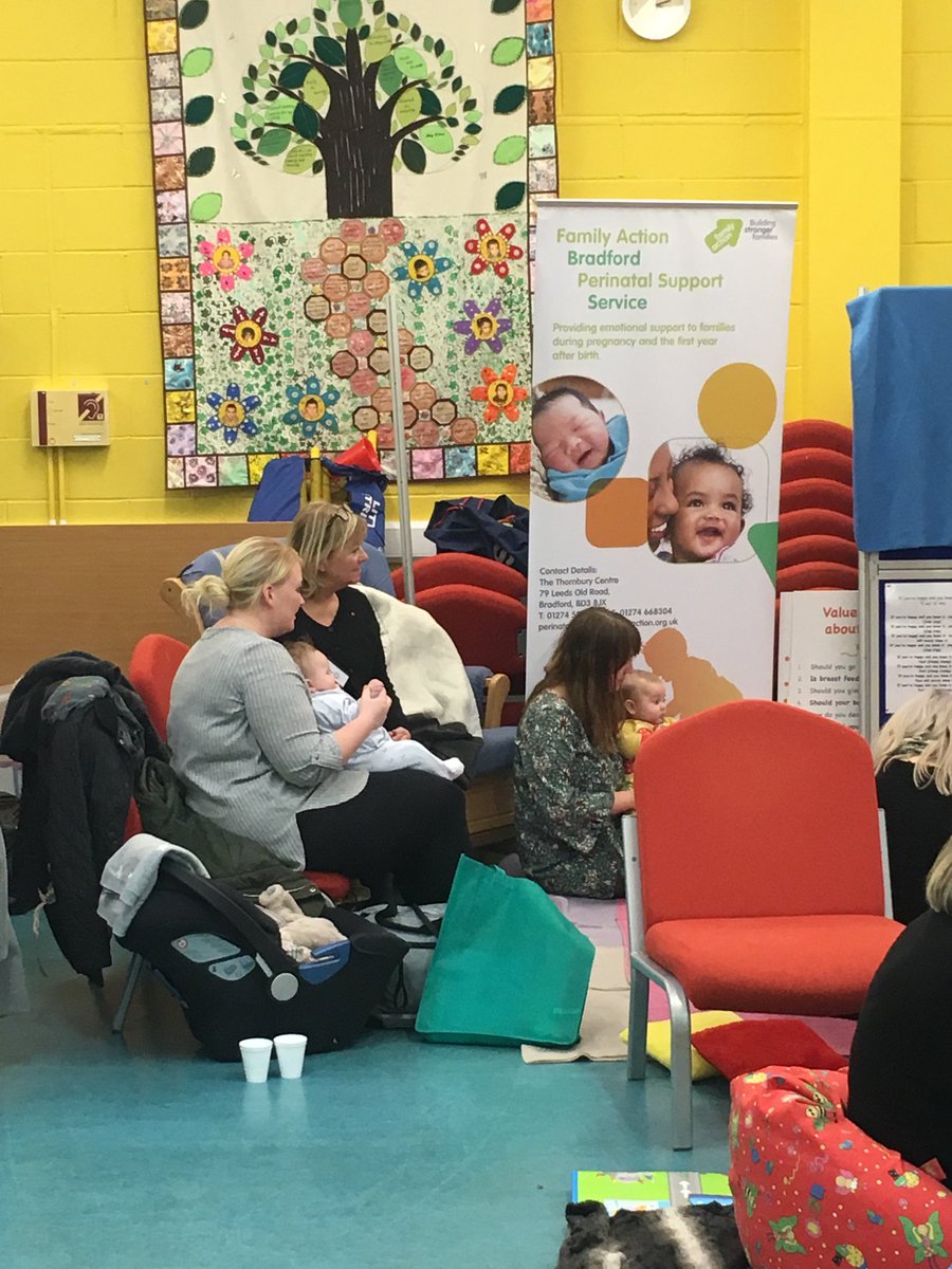 Great to see families interacting with their babies at You and Your Baby Event - Barkerend Family Hub. ⁦@BetterStartBfd⁩ #bradfordbabyweek