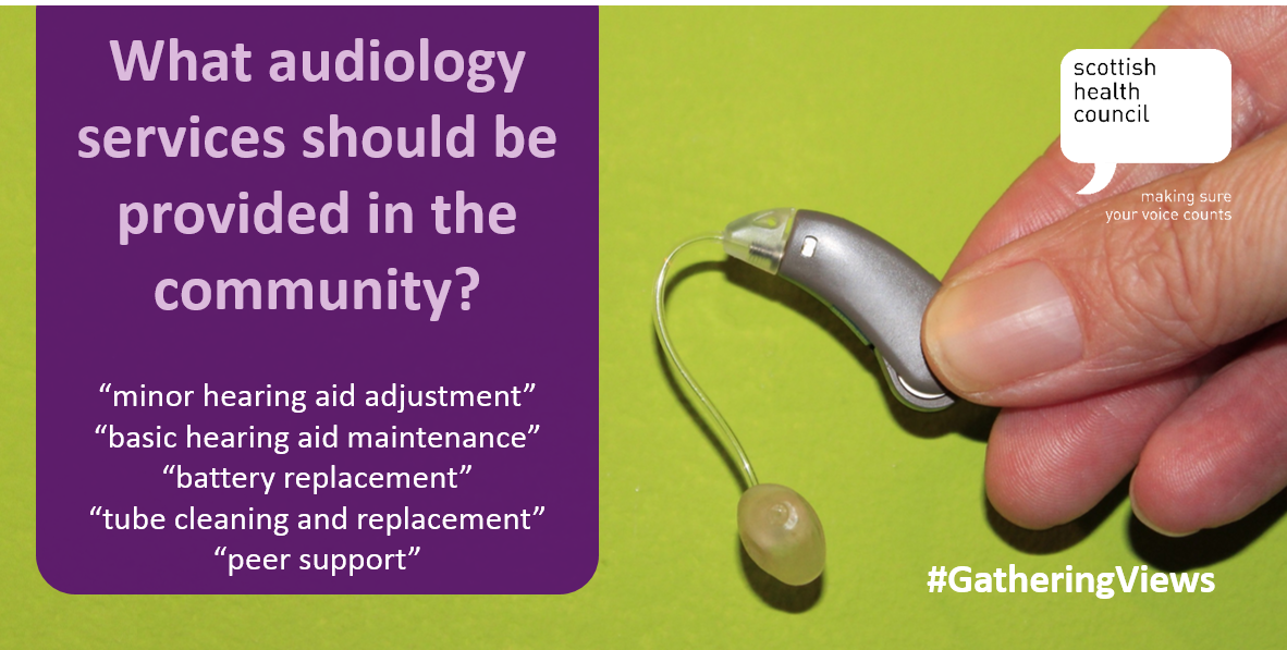 HISengage's tweet photo. People with experience of hearing loss want basic #audiology services (including hearing aid adjustment & maintenance and battery replacement) to be provided in the community, according to our latest #GatheringViews report https://t.co/KsvhNn1reA https://t.co/xLU3a91hOh