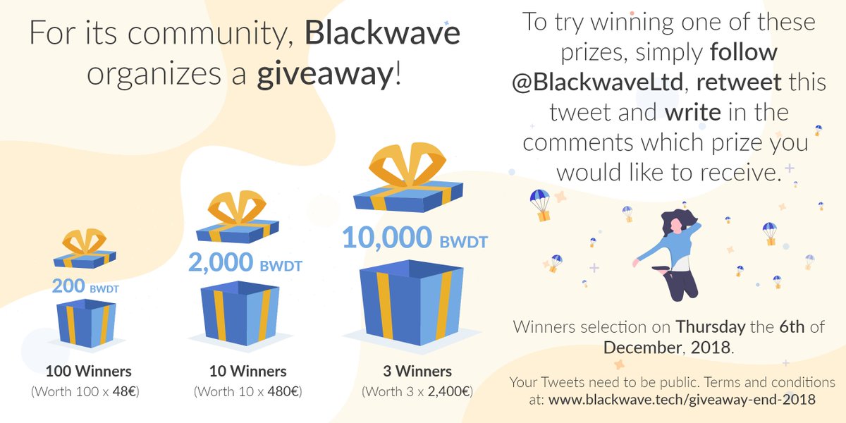 BlackwaveLtd's tweet photo. Blackwave is offering 70,000 BWDT tokens to its community! 🤩 #Giveaway https://t.co/S5fTlo0oNT