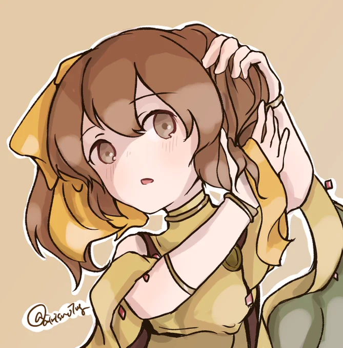 ツインテールの日のラクガキデューテさん 