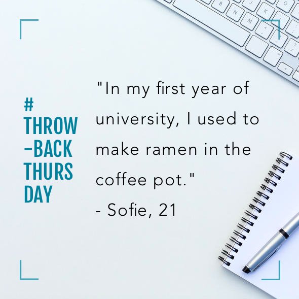 improvedstudent's tweet image. Ahhh, the good ol' days... Share your college #ThrowbackThursday with us for your chance to be featured on our page!

For more, visit theimprovedstudent.com ;)