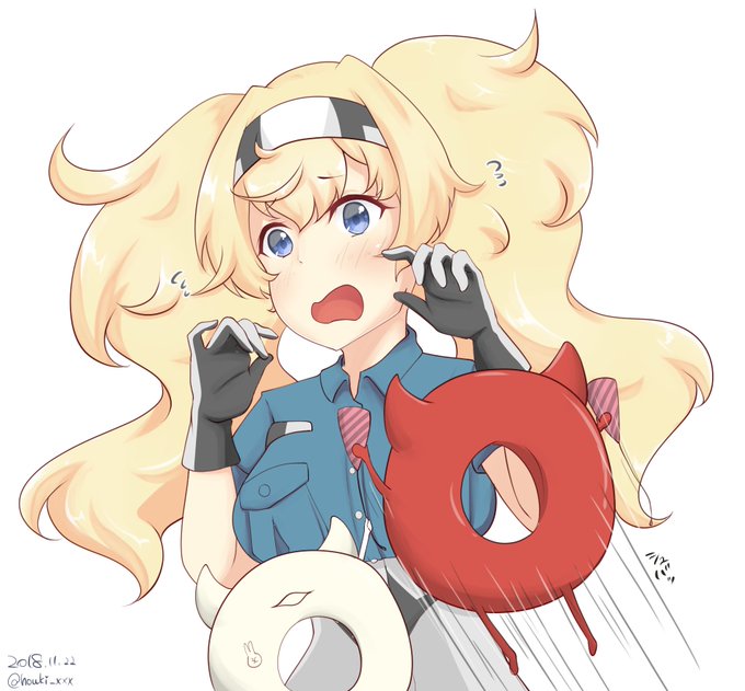 浮き輪さんたちにお祝いされるガンビア・ベイ
#艦これ版深夜の真剣お絵描き60分一本勝負
#艦これ版真剣お絵描き60分一本勝負_20181122
#ガンビア・ベイ進水日 